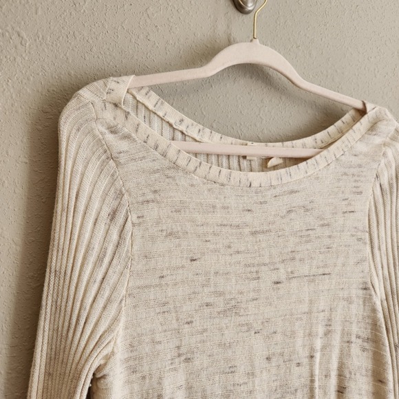 Anthropologie Moth Heathered Ribbed Sweater Dress Size Large - Picture 3 of 13